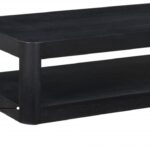 Reeves Solid Wood And Burl Veneer Coffee Table