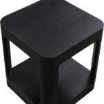 Reeves Solid Wood And Burl Veneer End / Side Table