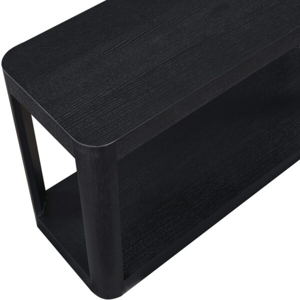 Reeves Solid Wood And Burl Veneer Console Table