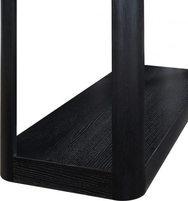 Reeves Solid Wood And Burl Veneer Console Table