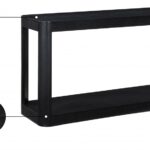 Reeves Solid Wood And Burl Veneer Console Table