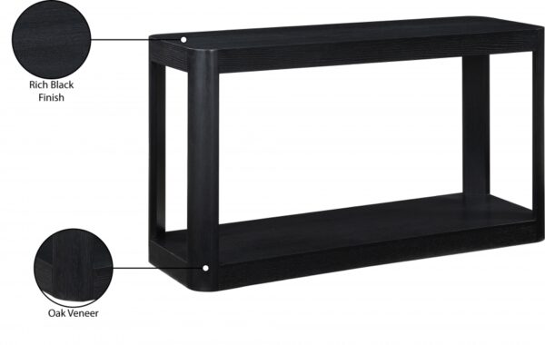 Reeves Solid Wood And Burl Veneer Console Table