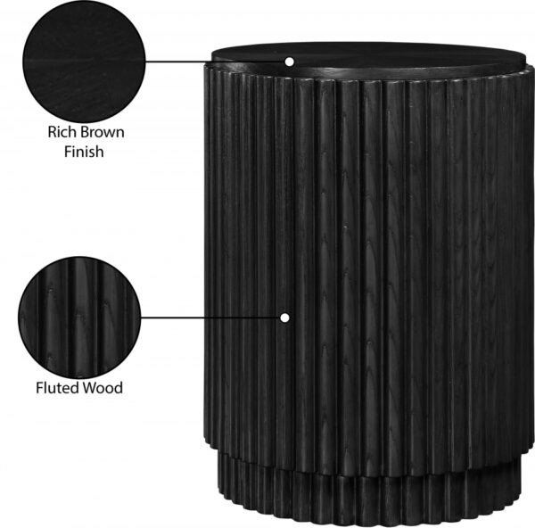 Ronin Solid Wood And Oak Veneer End Table