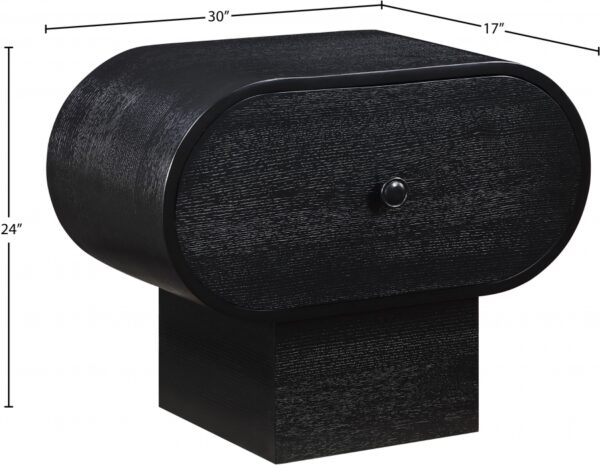 Harlow Solid Wood And Oak Veneer Nightstand