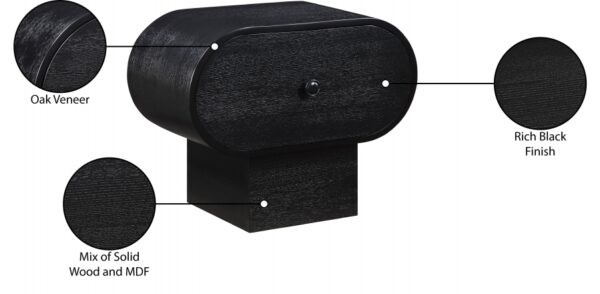 Harlow Solid Wood And Oak Veneer Nightstand
