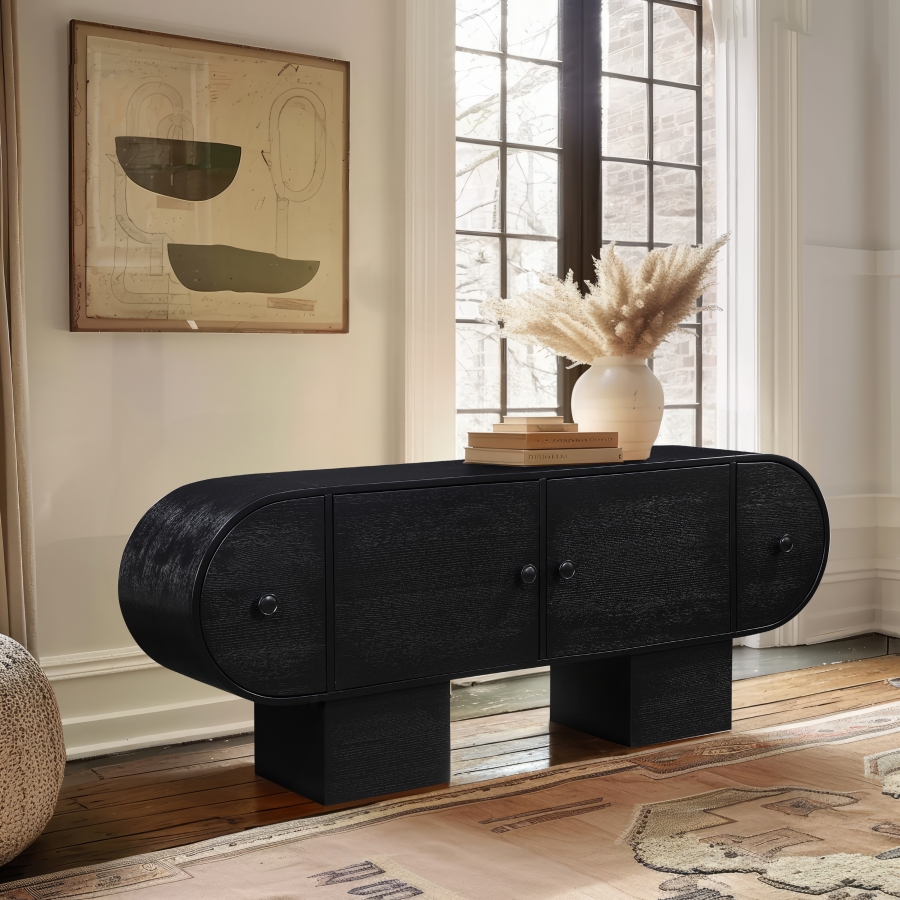 Harlow Solid Wood And Oak Veneer Sideboard / Buffet