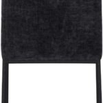 Reeves Chenille Fabric Upholstered Dining Arm Chair