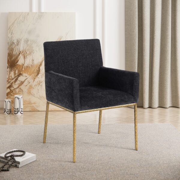 Reeves Chenille Fabric Upholstered Dining Chair