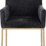 Reeves Chenille Fabric Upholstered Dining Chair