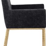 Reeves Chenille Fabric Upholstered Dining Chair