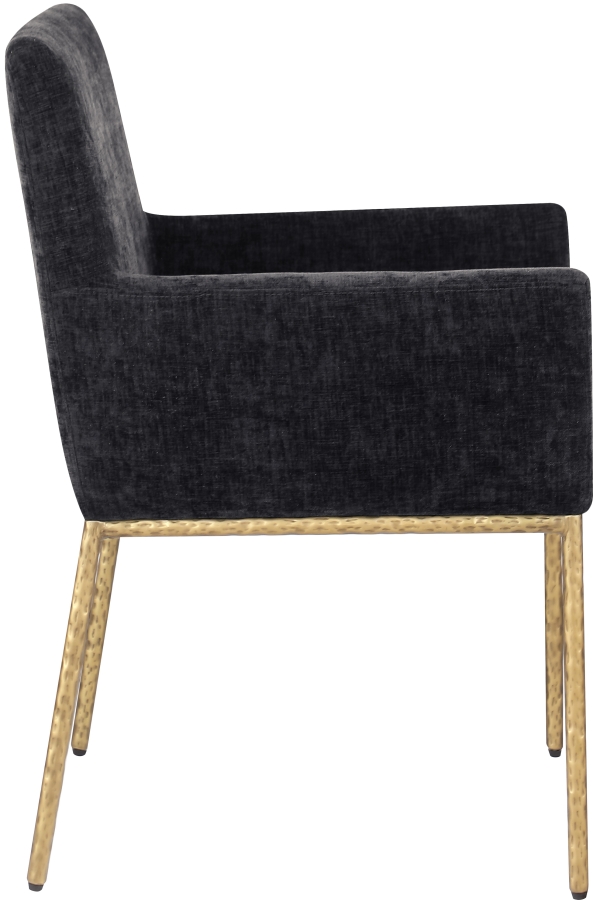 Reeves Chenille Fabric Upholstered Dining Chair