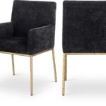 Reeves Chenille Fabric Upholstered Dining Chair