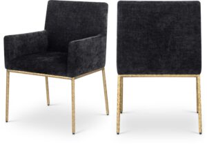 Reeves Chenille Fabric Upholstered Dining Chair
