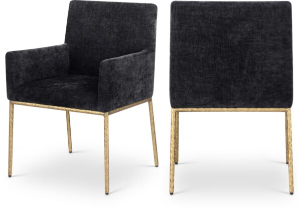 Reeves Chenille Fabric Upholstered Dining Chair