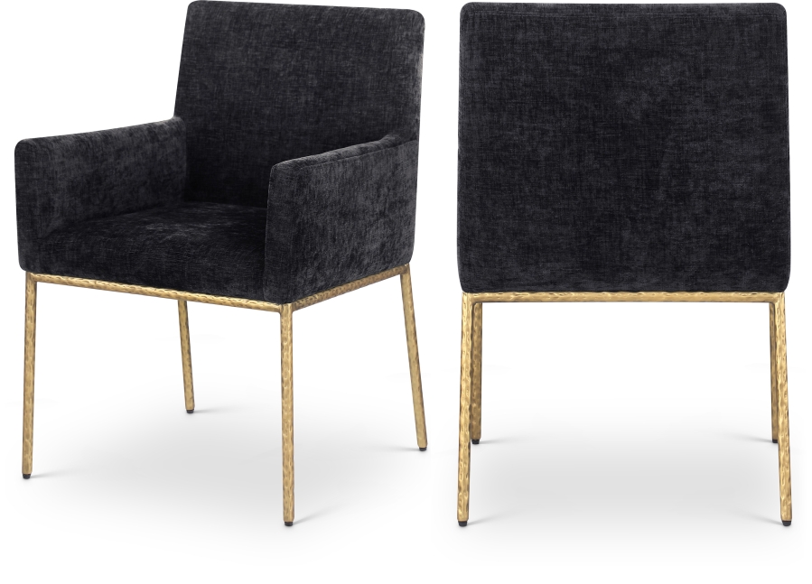 Reeves Chenille Fabric Upholstered Dining Chair