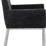 Reeves Chenille Fabric Upholstered Dining Chair