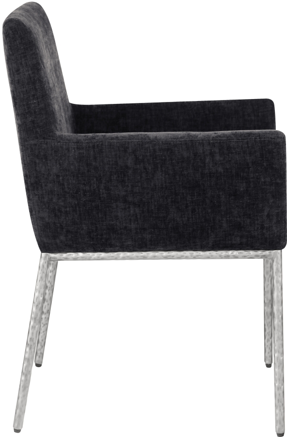 Reeves Chenille Fabric Upholstered Dining Chair