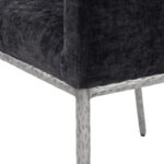 Reeves Chenille Fabric Upholstered Dining Chair