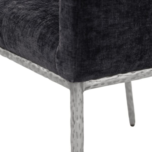Reeves Chenille Fabric Upholstered Dining Chair