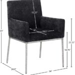 Reeves Chenille Fabric Upholstered Dining Chair