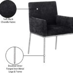Reeves Chenille Fabric Upholstered Dining Chair
