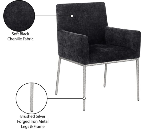 Reeves Chenille Fabric Upholstered Dining Chair