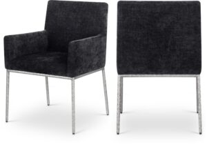 Reeves Chenille Fabric Upholstered Dining Chair