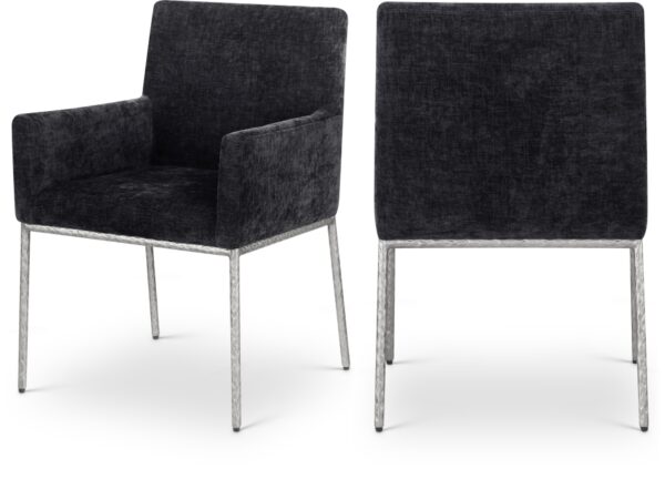 Reeves Chenille Fabric Upholstered Dining Chair