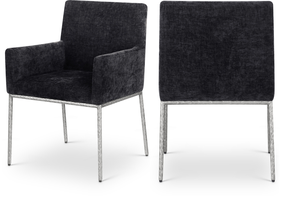Reeves Chenille Fabric Upholstered Dining Chair