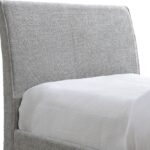 Myles Chenille Fabric Upholstered Twin Trundle Bed
