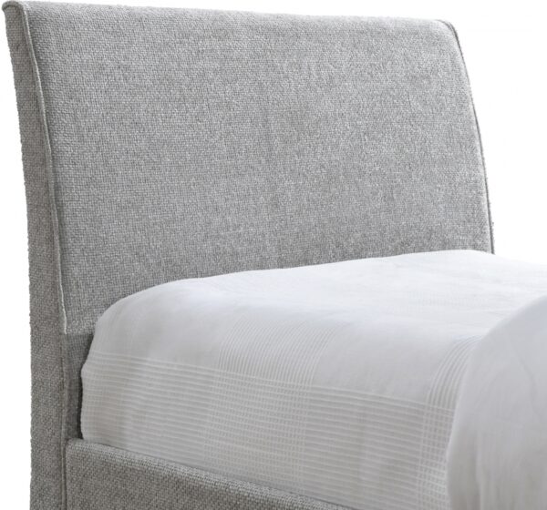 Myles Chenille Fabric Upholstered Twin Trundle Bed