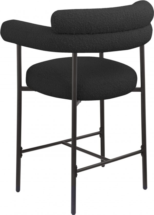 Blake Boucle Fabric Upholstered Counter Stool