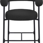 Blake Boucle Fabric Upholstered Counter Stool