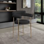 Blake Boucle Fabric Upholstered Counter Stool