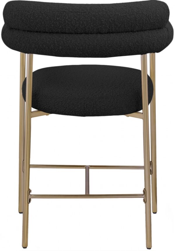 Blake Boucle Fabric Upholstered Counter Stool