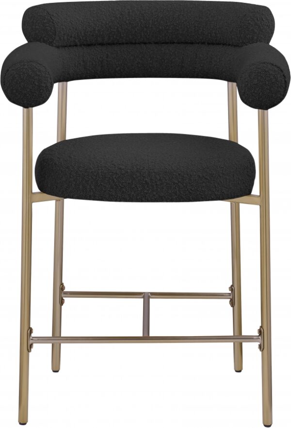 Blake Boucle Fabric Upholstered Counter Stool