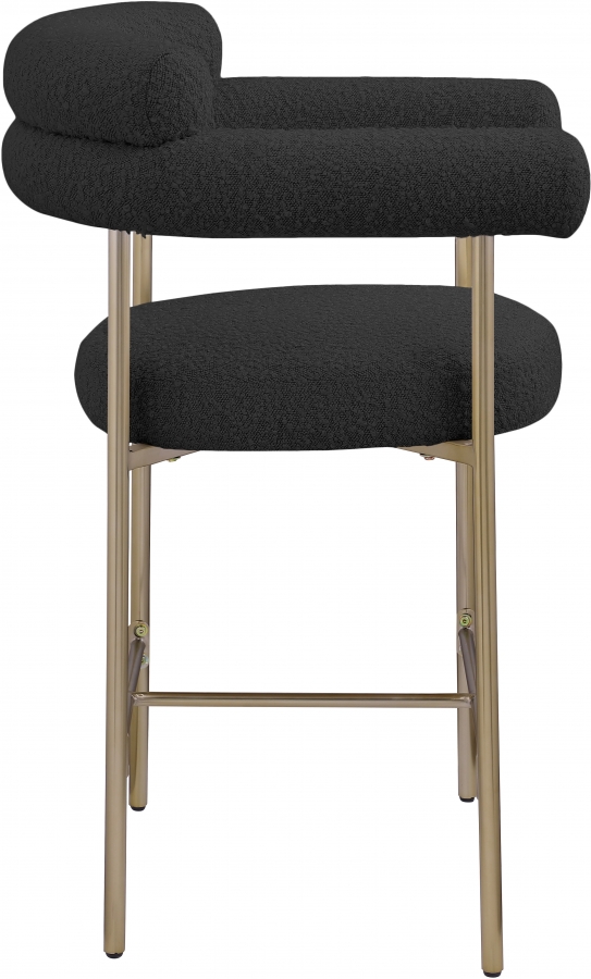 Blake Boucle Fabric Upholstered Counter Stool