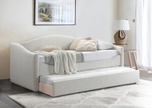 Arlo Boucle Fabric Upholstered Twin Daybed
