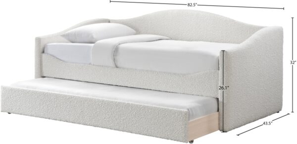 Arlo Boucle Fabric Upholstered Twin Daybed