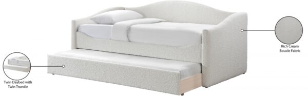 Arlo Boucle Fabric Upholstered Twin Daybed