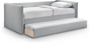 Colton Linen Textured Fabric Upholstered Twin Daybed
