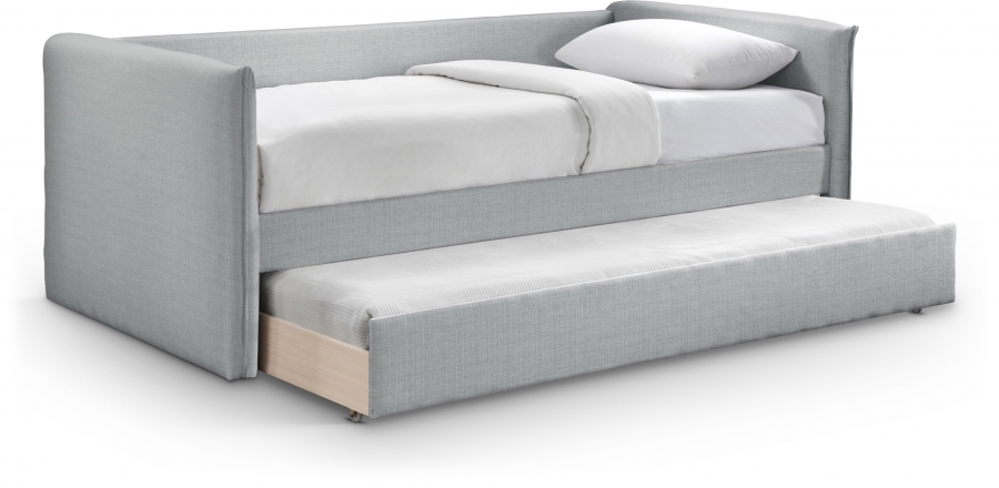 Colton Linen Textured Fabric Upholstered Twin Daybed