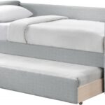 Colton Linen Textured Fabric Upholstered Twin Daybed