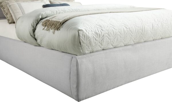 Adam Linen Textured Fabric Upholstered Bed
