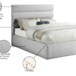 Adam Linen Textured Fabric Upholstered Bed