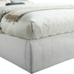 Adam Linen Textured Fabric Upholstered Bed