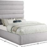 Adam Linen Textured Fabric Upholstered Bed