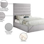 Adam Linen Textured Fabric Upholstered Bed