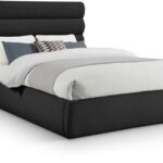 Adam Boucle Fabric Upholstered Bed