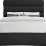 Adam Boucle Fabric Upholstered Bed